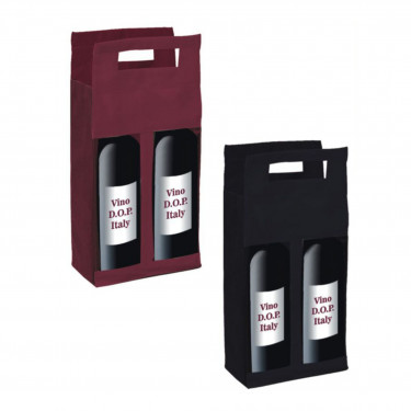 0958 Blood - Borsa Porta Vino Dimensioni cm. 16,5x9x35 
