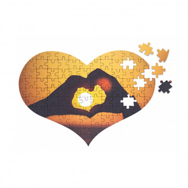 9826 - Puzzle Sublimatico Cuore A4