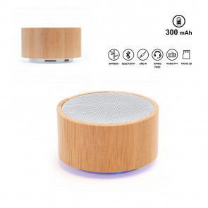 9109 Wireless bamboo and ABS speaker