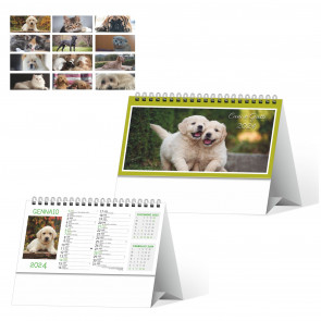H/12 DOG AND CAT TABLE CALENDAR